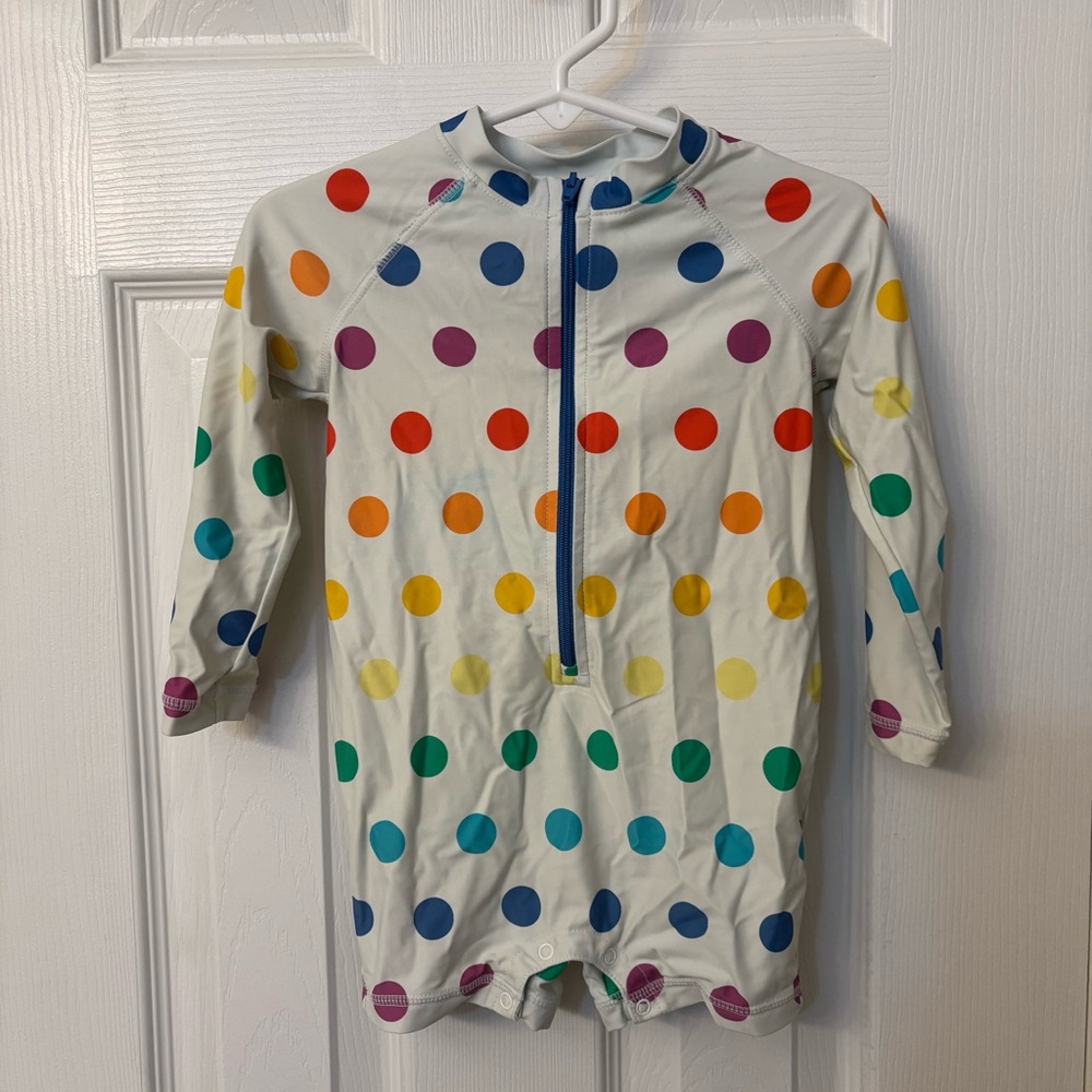 PRIMARY Baby One Piece Rash Guard Swim Suit Size 18-24 Month